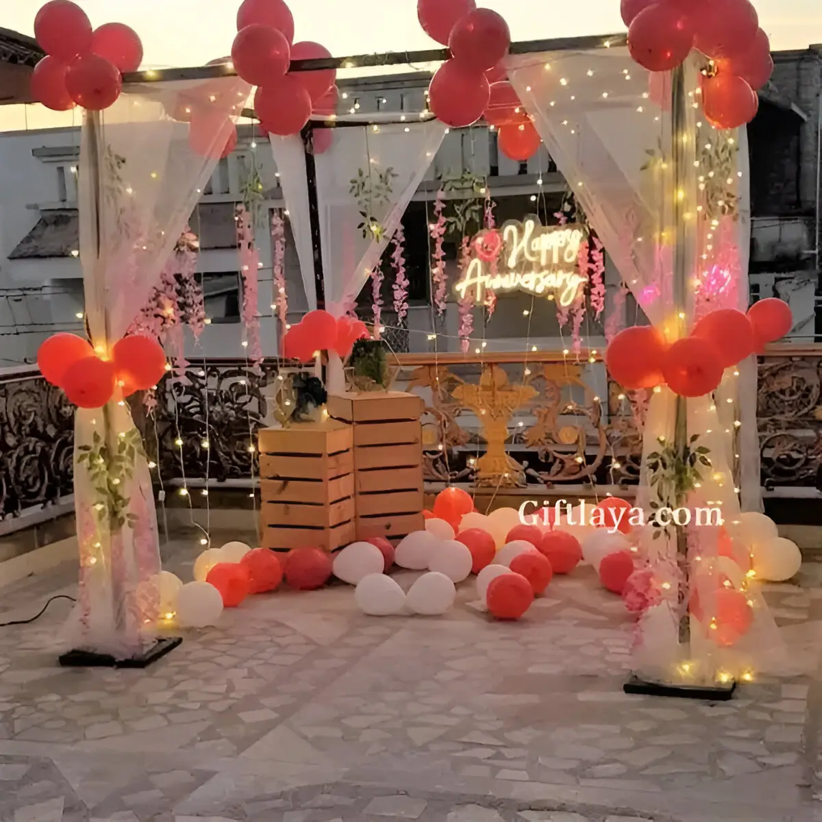 Anniversary Light Setup
