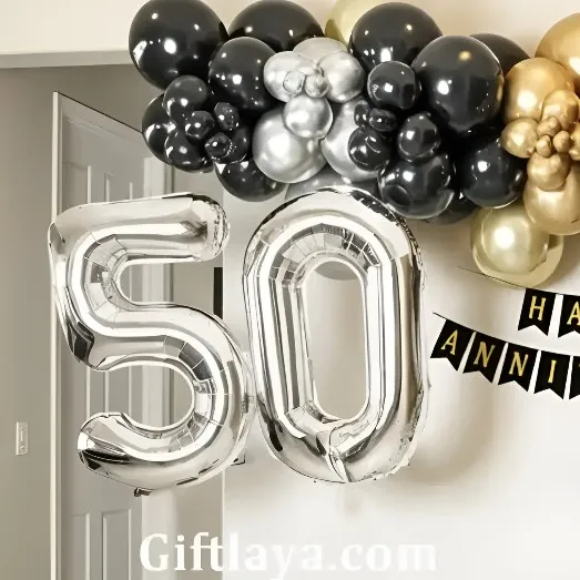 50th Anniversary Balloon Arch