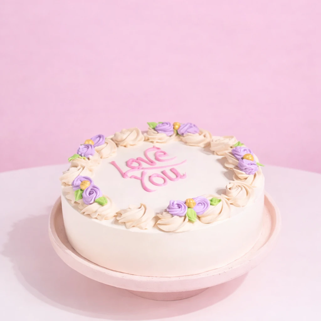 Roses with Cake Combo for Mom