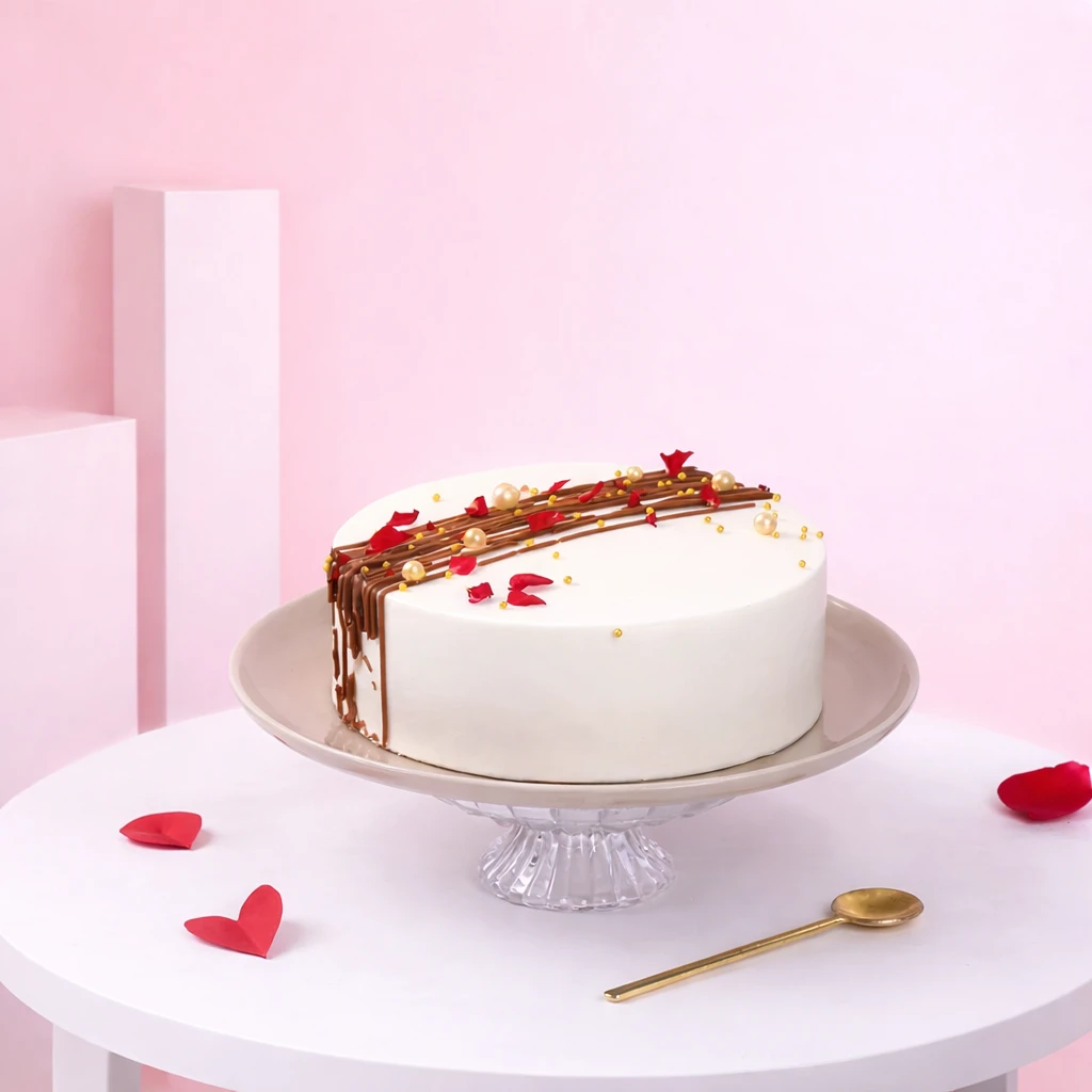 Romantic Roses with Cake — photo 2