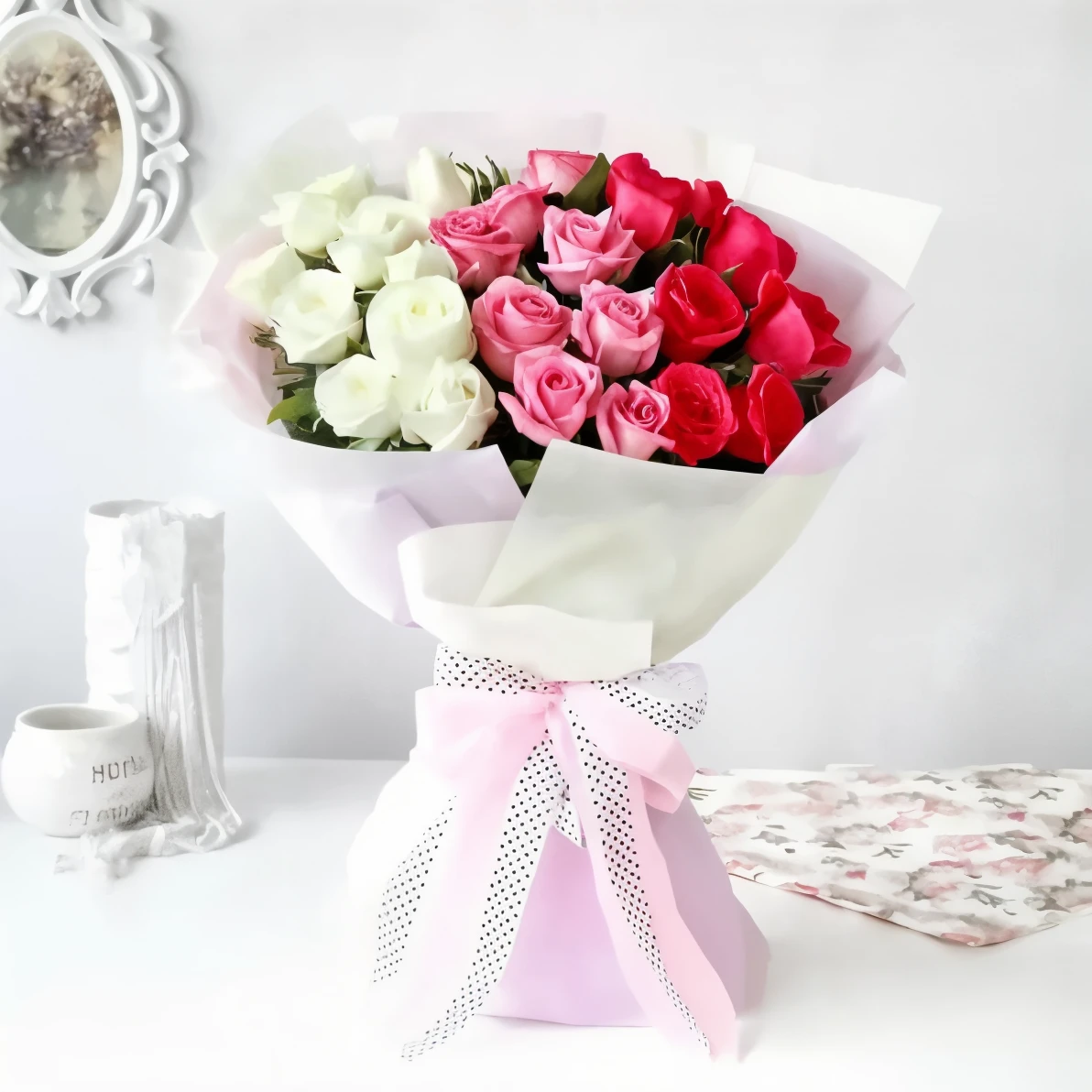 Beautiful Colorful Rose Bouquet