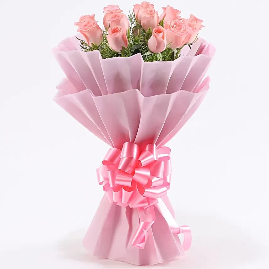 Pink rose bouquet delivery in Bhubaneswar