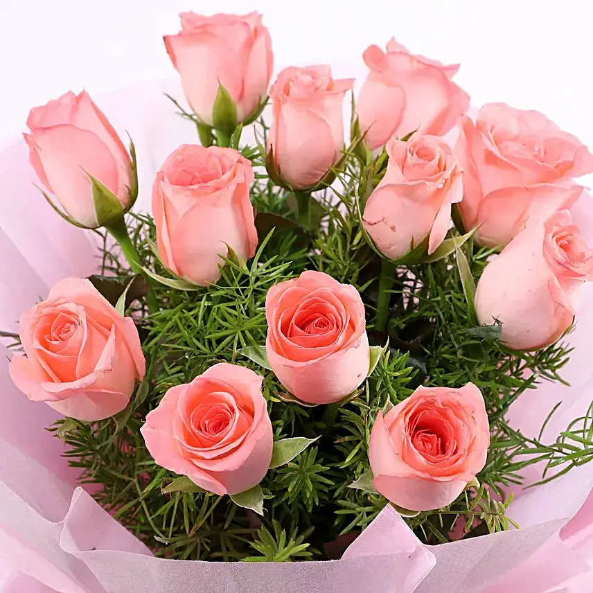 Pink rose bouquet delivery in Bhubaneswar