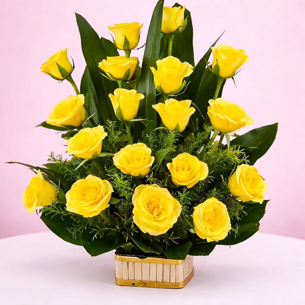 Yellow Blossom in a Basket