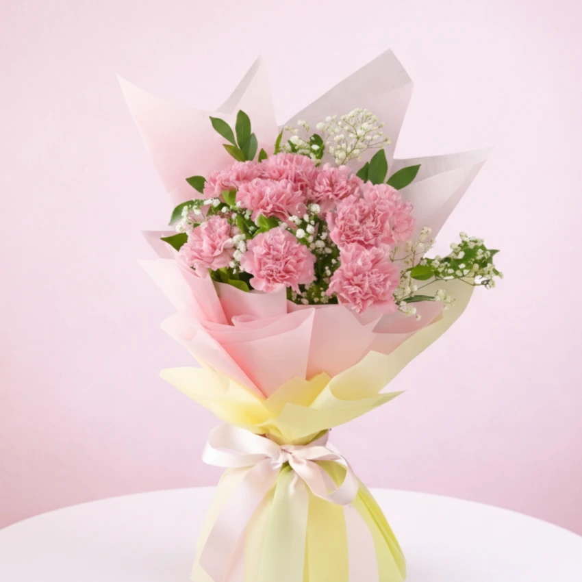 Carnations with Chocolates