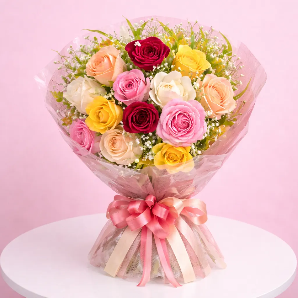 Sweet Shy Rose Bouquet