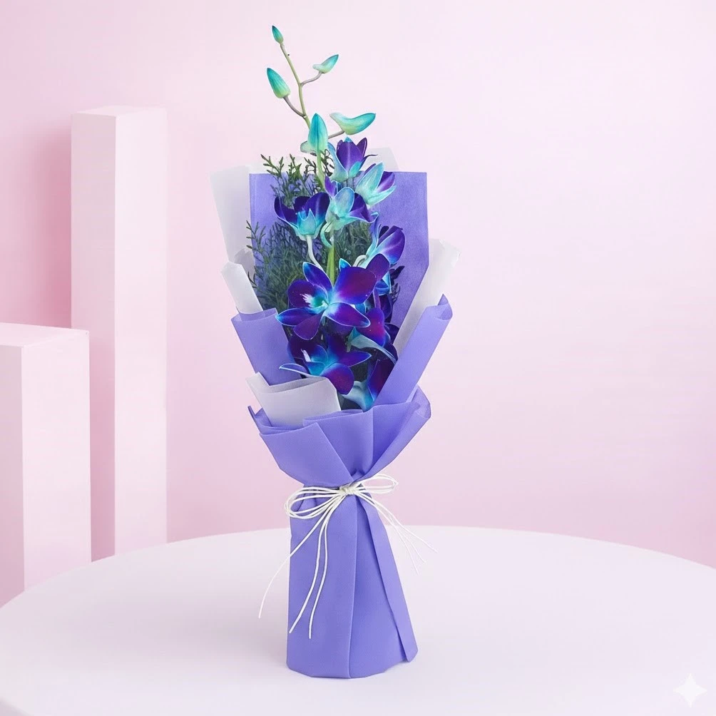 Single Orchid with Cake — photo 2