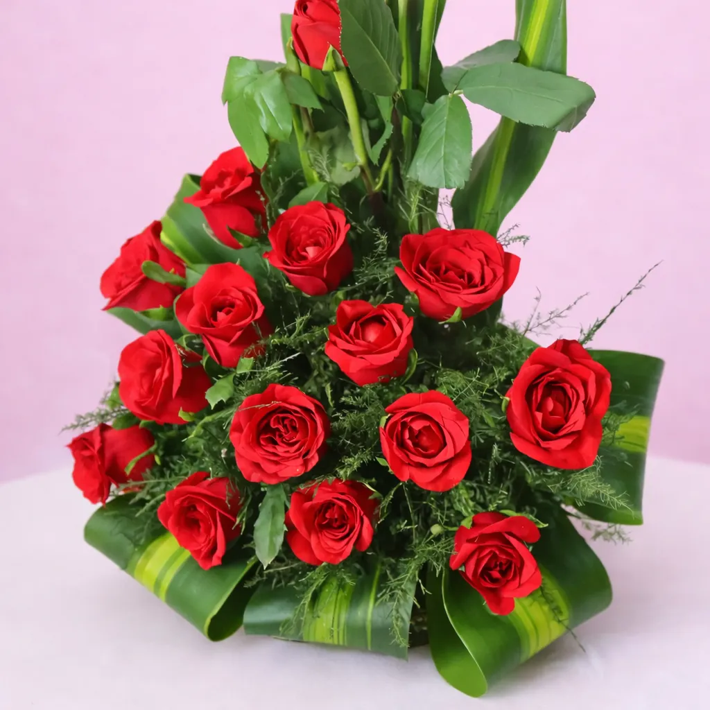 Unique Red Rose Bouquet