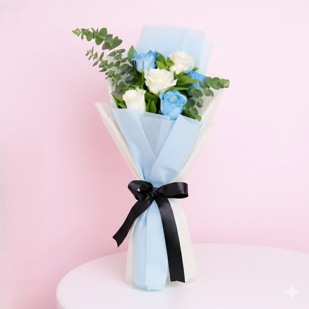 Best Dad Flower Bouquet with Cake