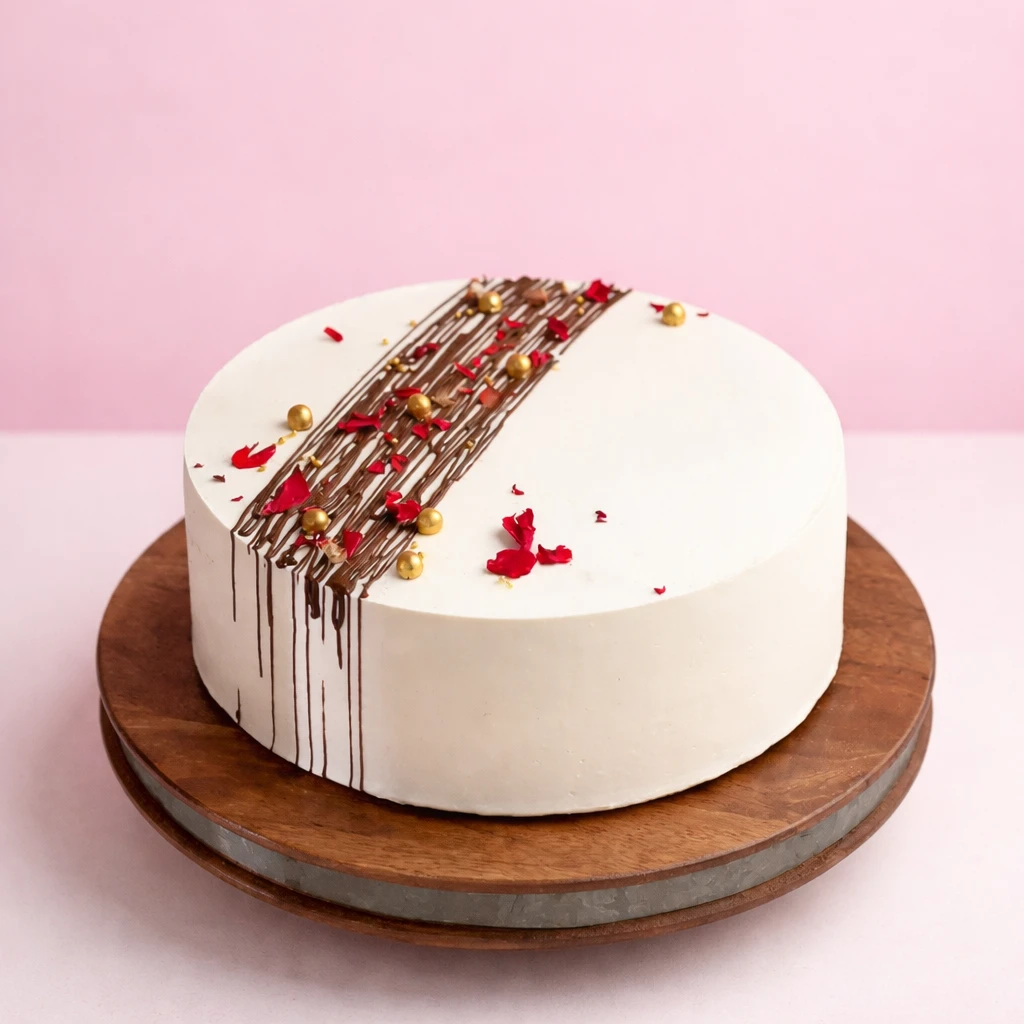 Rose Elegance With Vanilla Cake