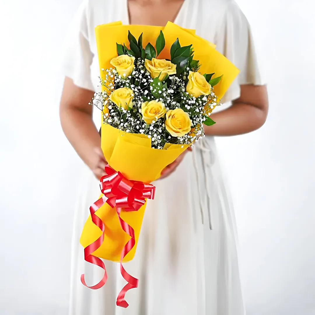 Yellow Rose Bouquet Delivery in Gurgaon