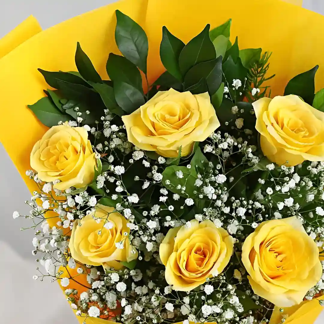 Yellow Rose Bouquet Delivery in Gurgaon
