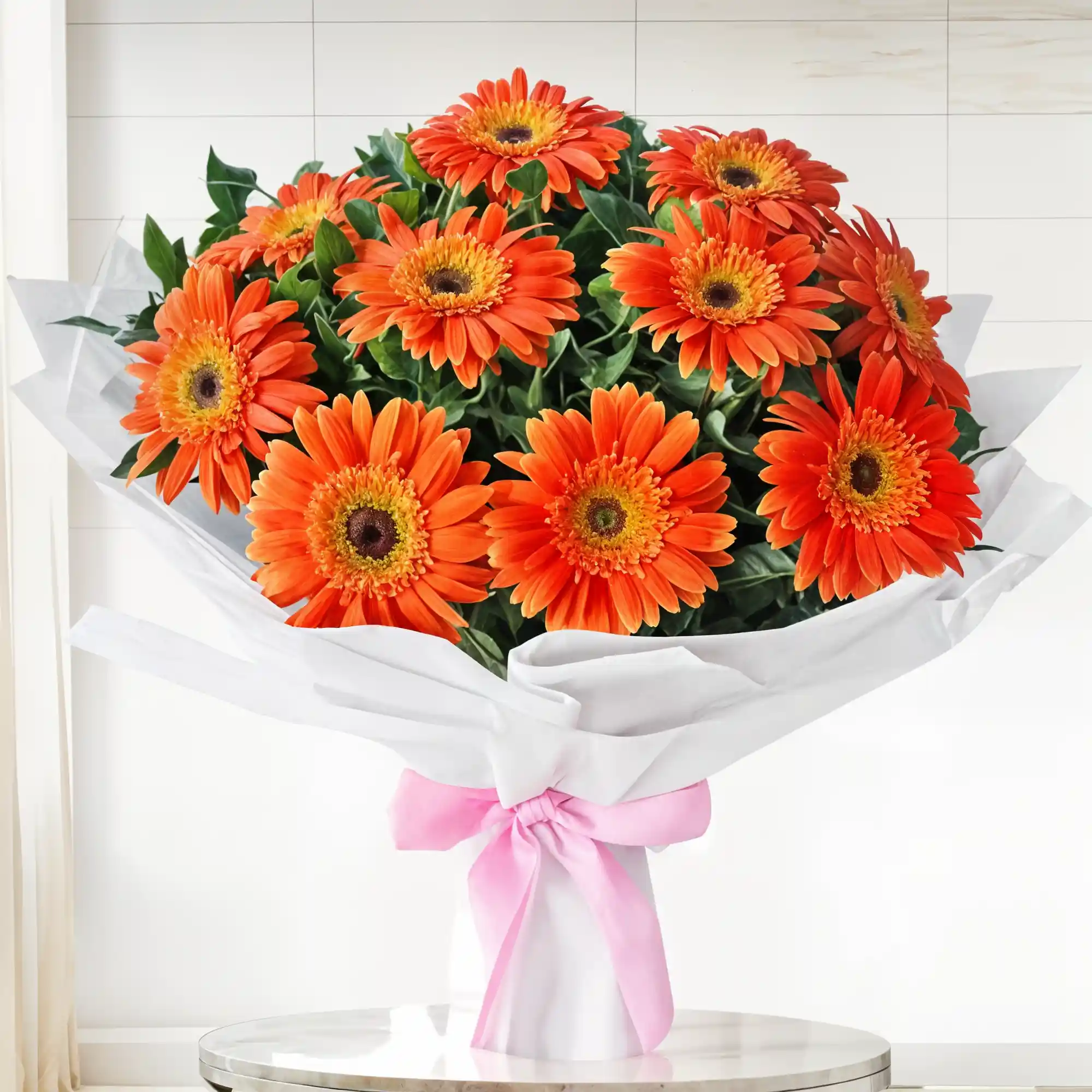 Dazzling Orange Gerberas