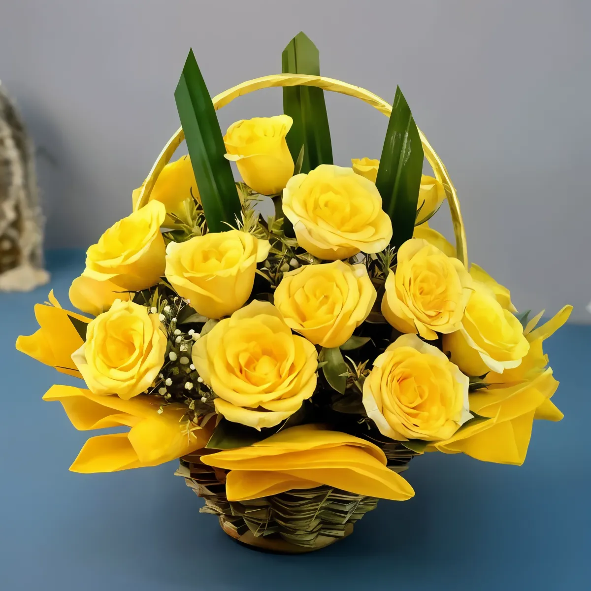 Pretty Yellow in a Baskets