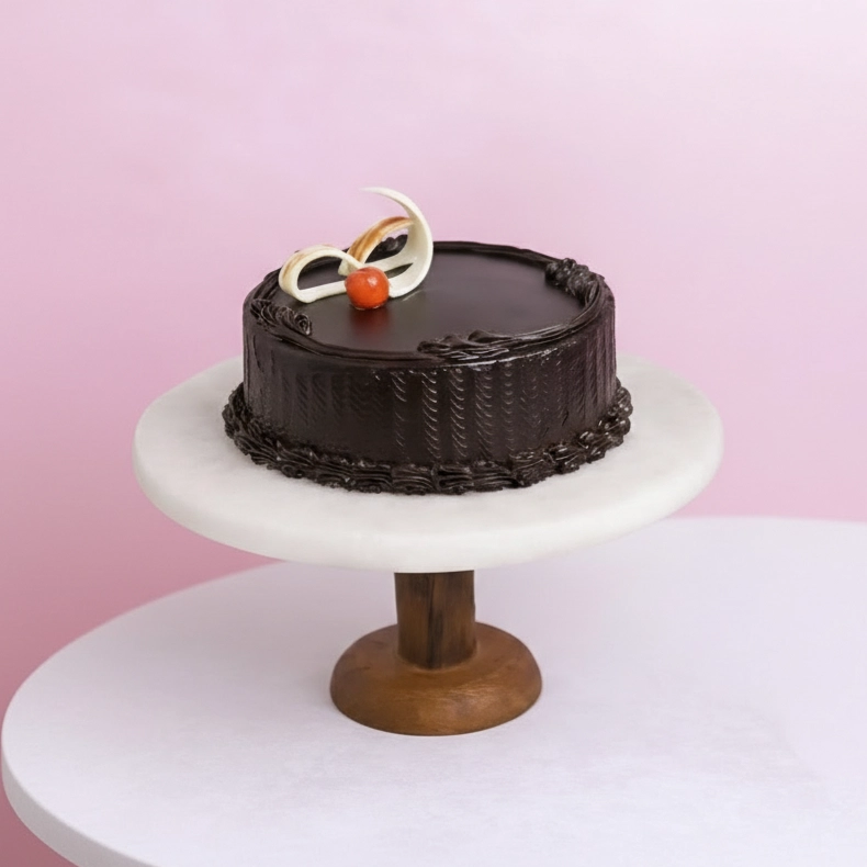 Mixed Flowers with Truffle Cake