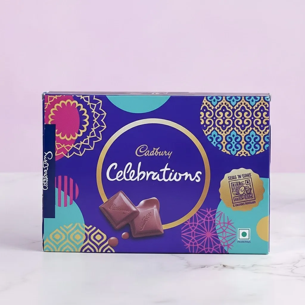 Radiant Orchid Vase with Chocolate