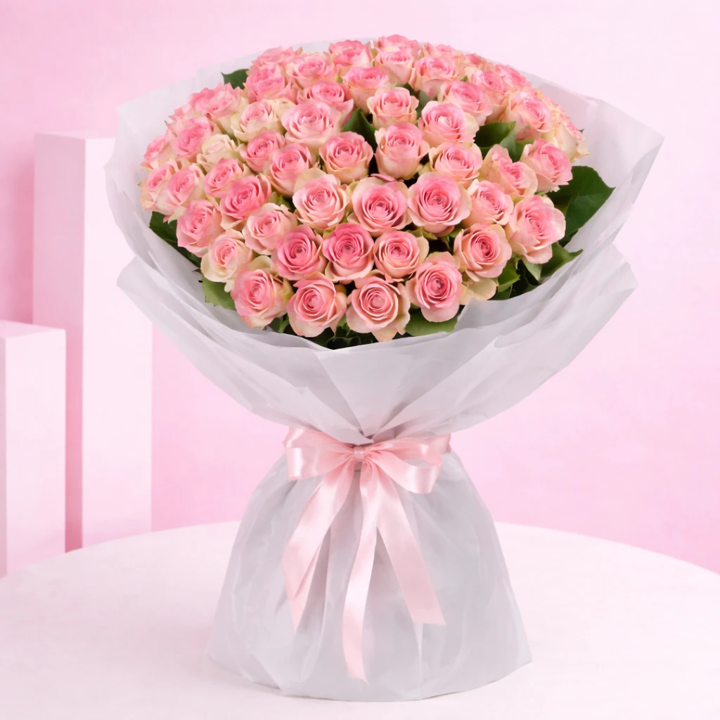 Pink Roses Bouquet