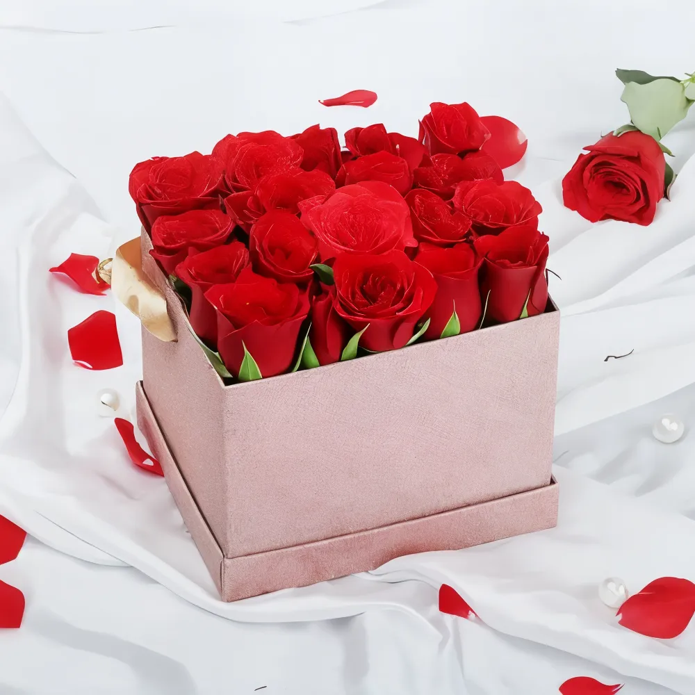 Romantic Red Rose Box