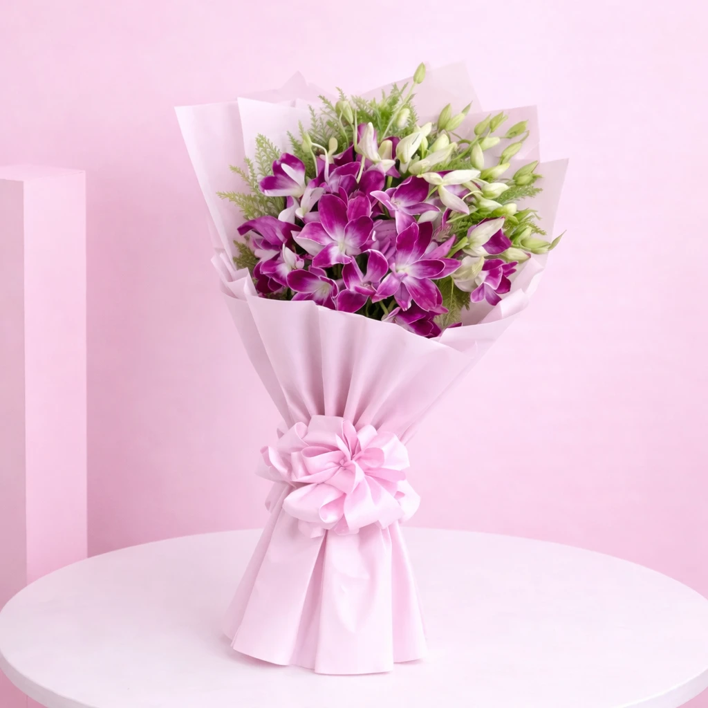 Purple Orchid Bouquet