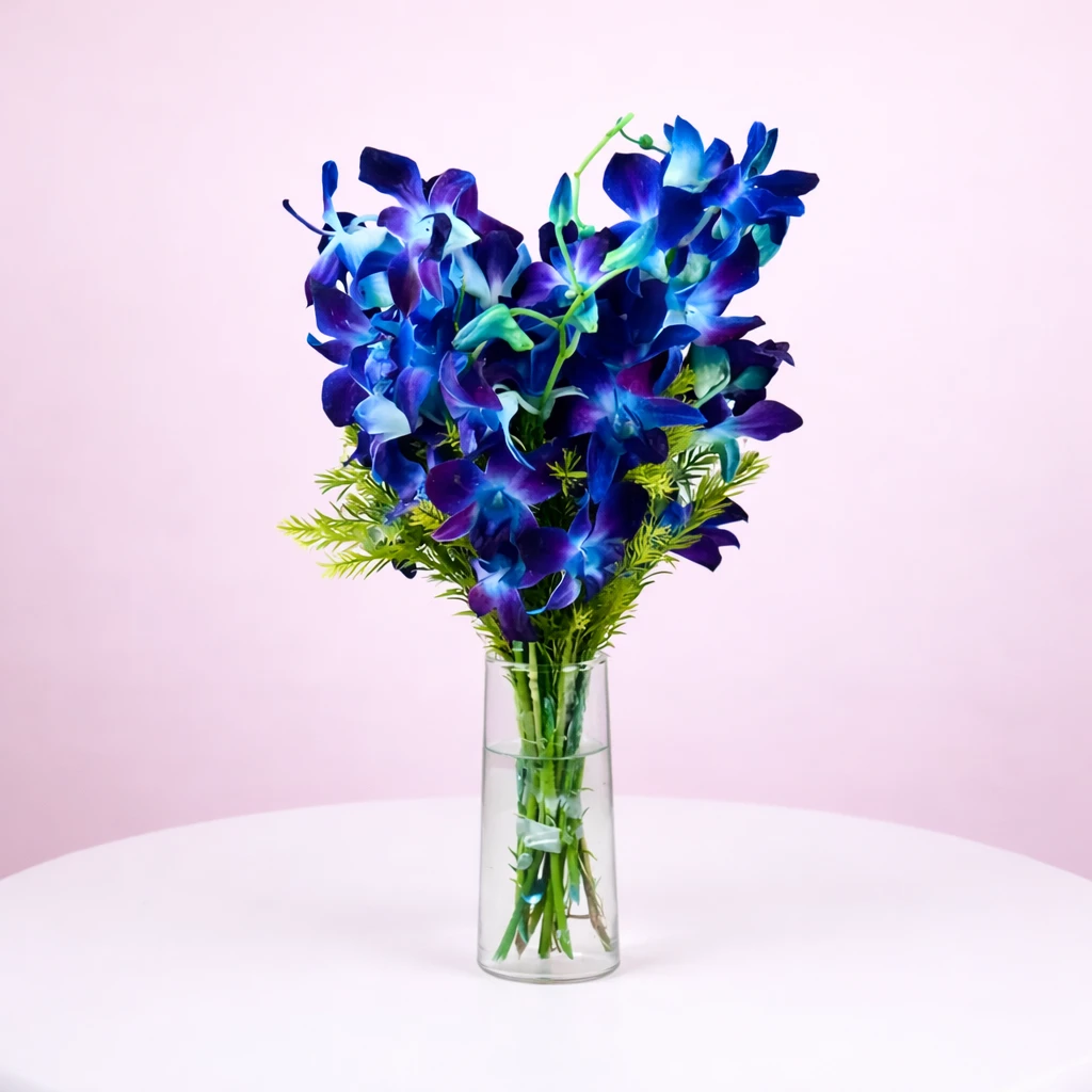 Pretty Blue Orchids Bunch