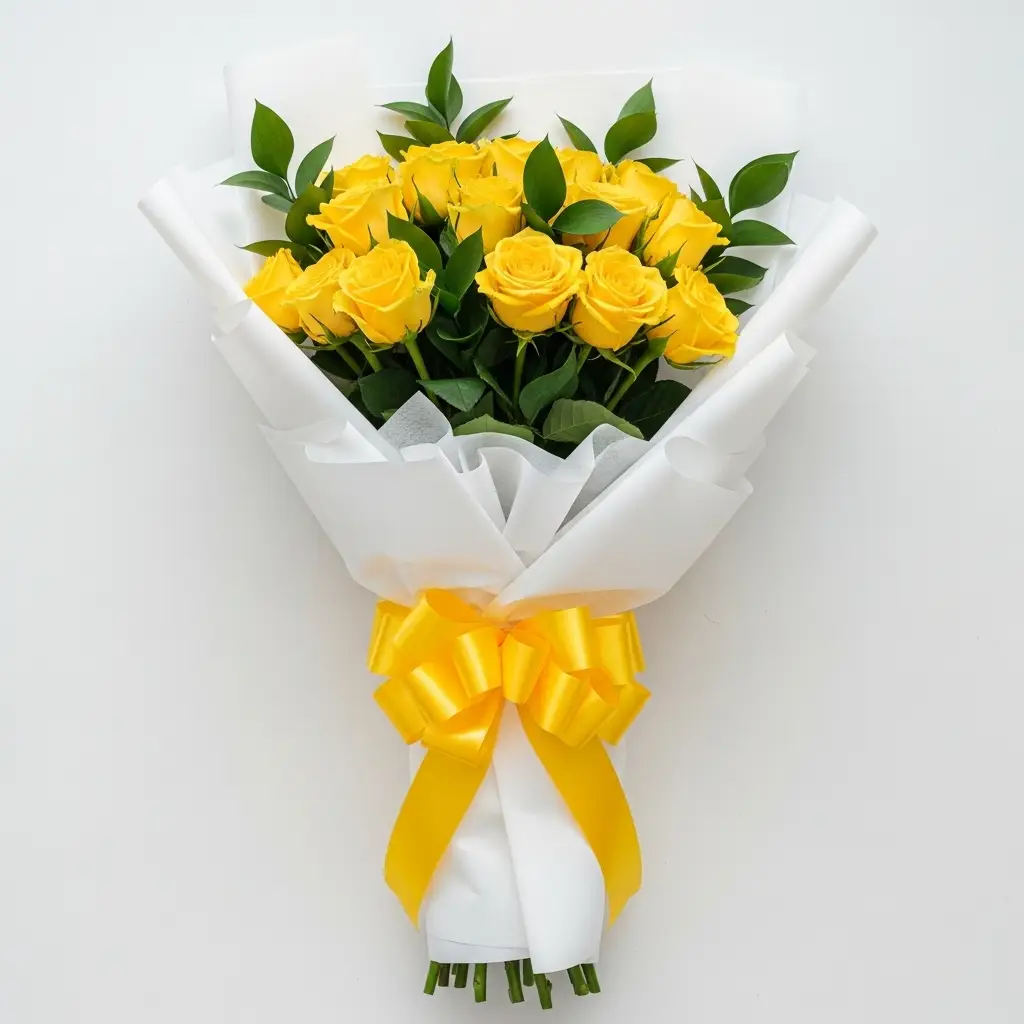 Friendship Day Yellow Rose Bouquet
