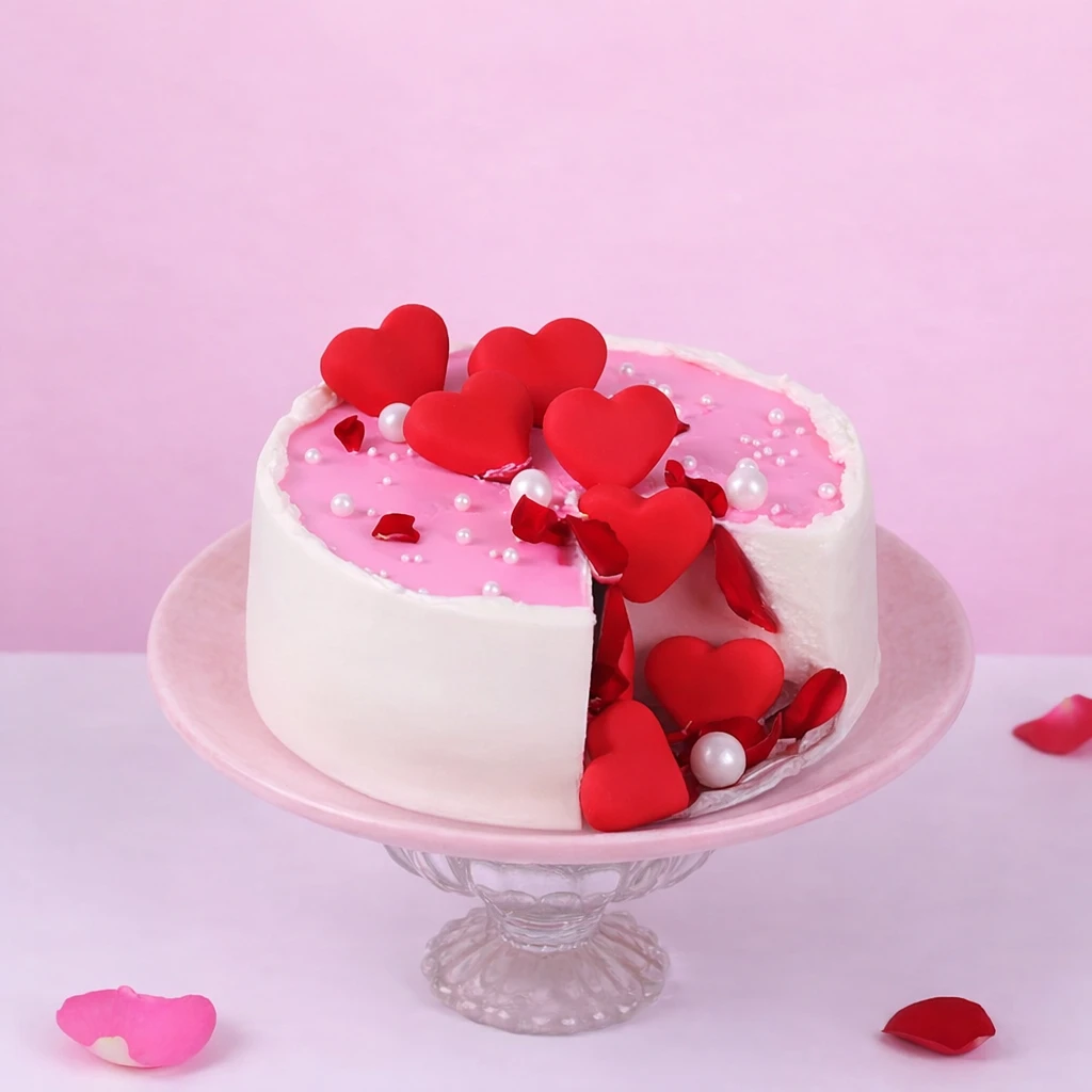 Roses & Heart Cake Combo — photo 2