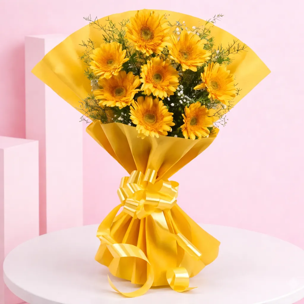 Sunshine Yellow Gerberas