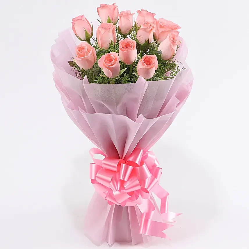 Pink rose bouquet delivery in Indore