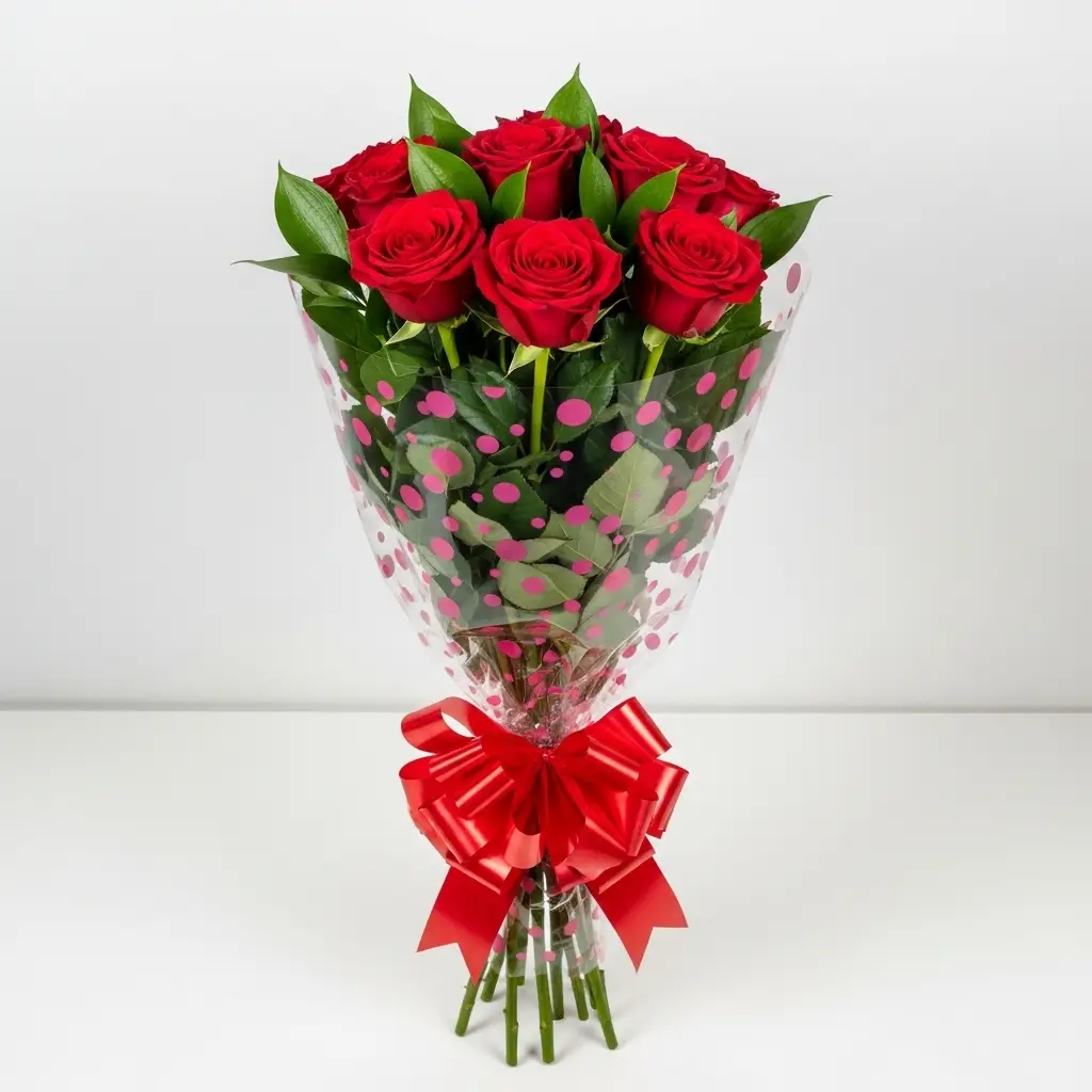 Simple Red Rose Bouquet