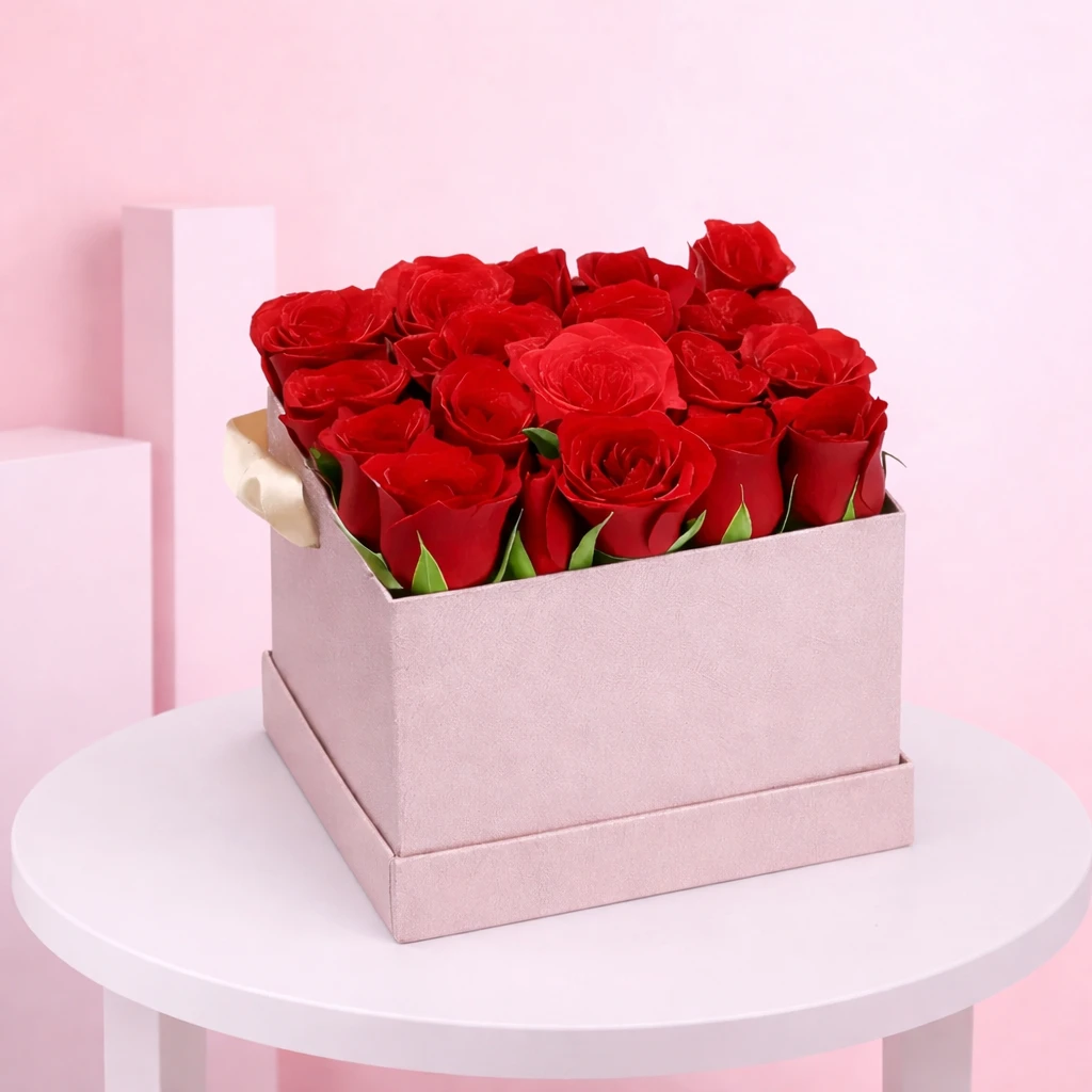 Romantic Red Rose Box