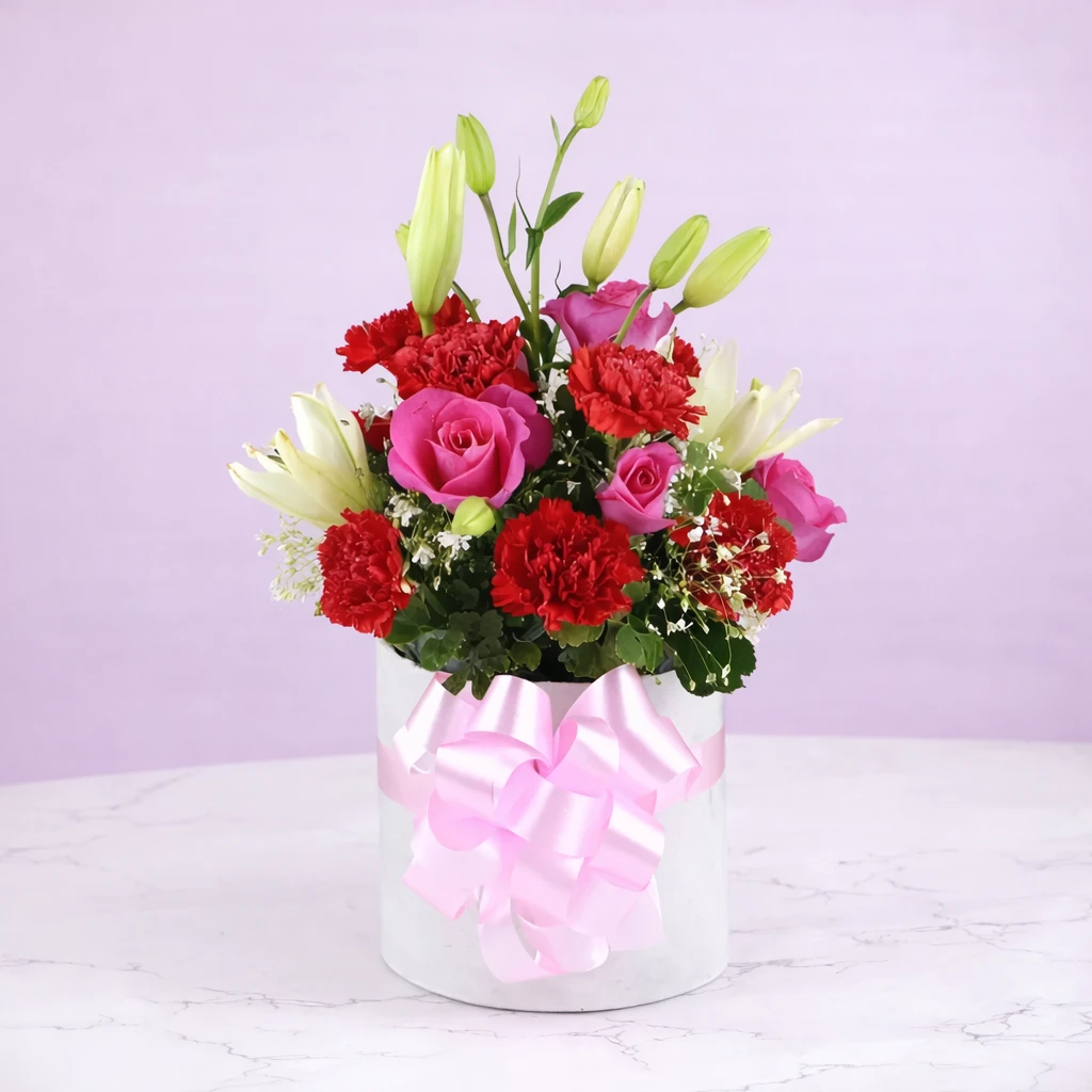Roses n Carnations Floral Love Box