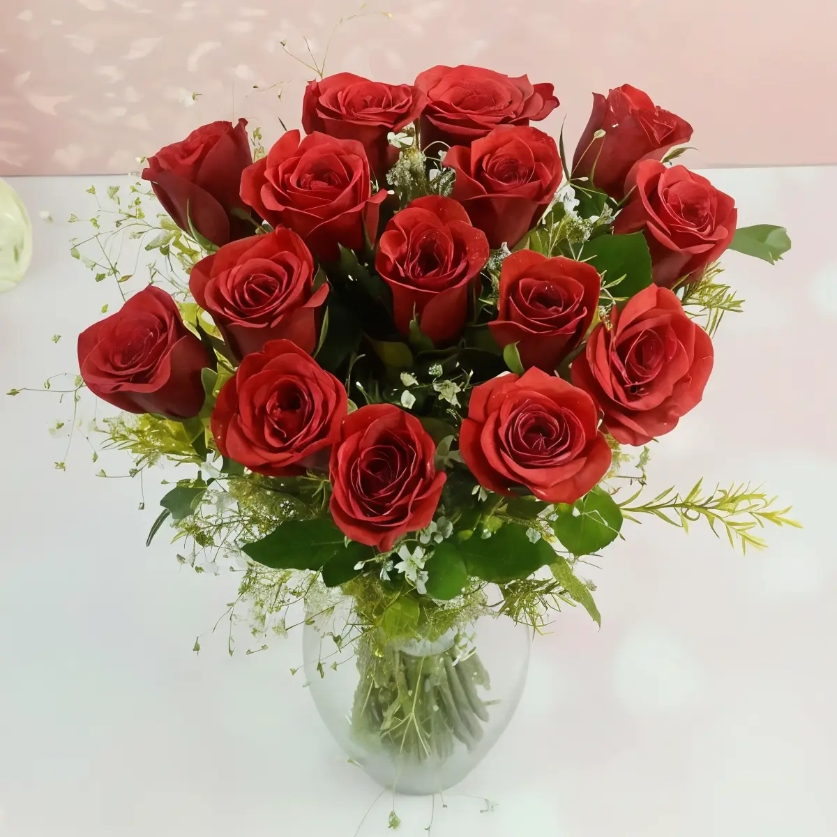 Forever 15 Red Roses Vasess
