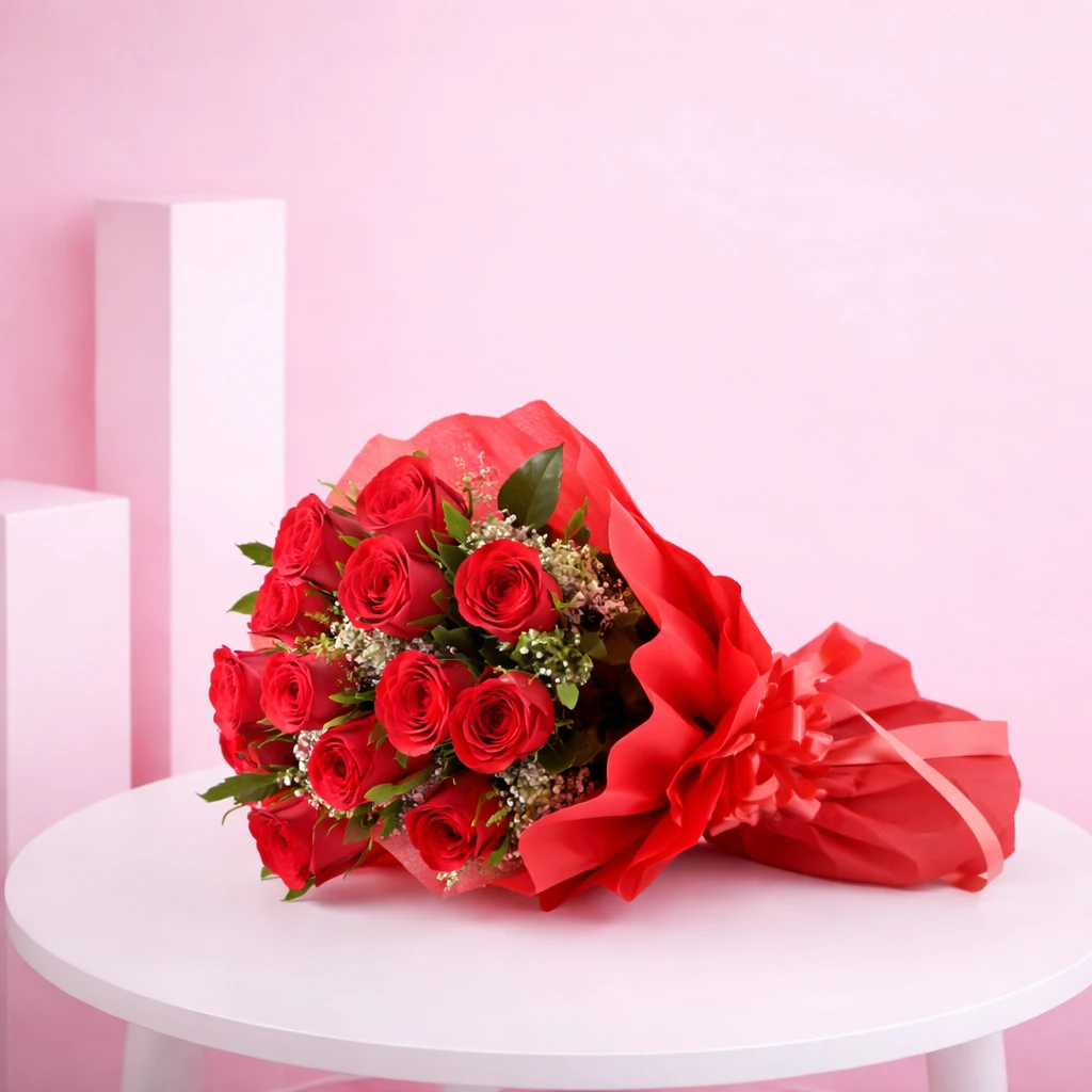 Valentine Rose Bouquet Combo — photo 2