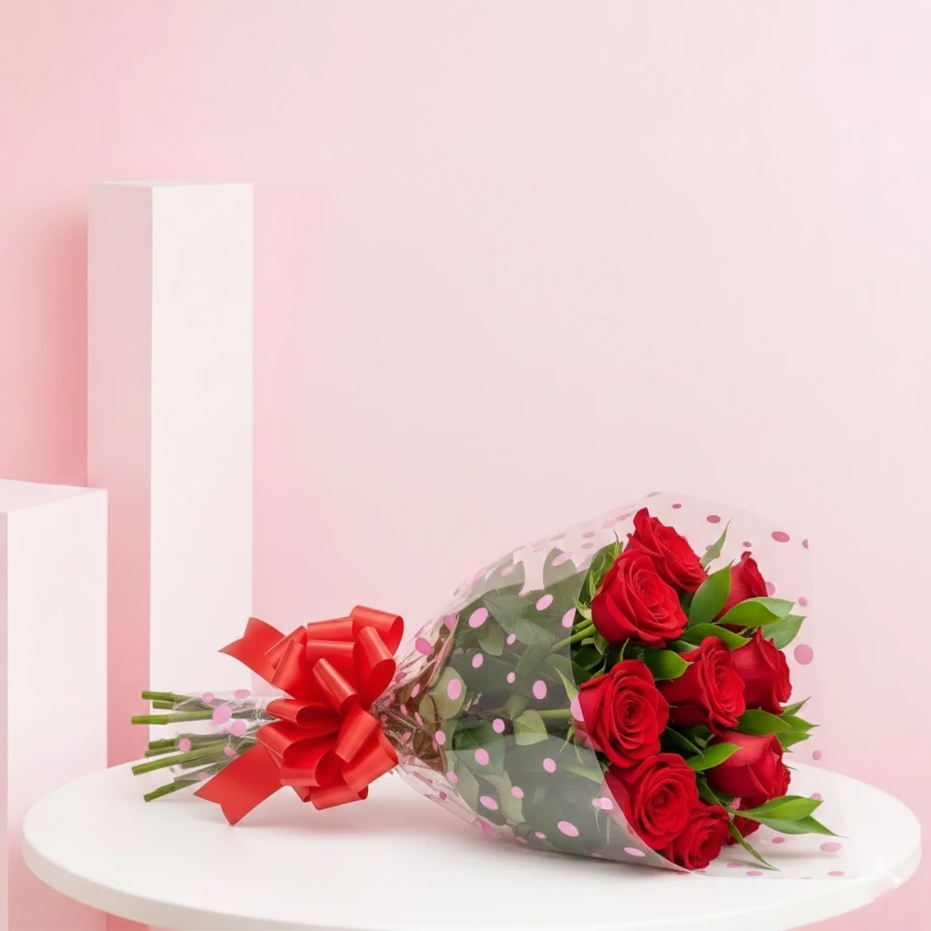 Simple Red Rose Bouquet