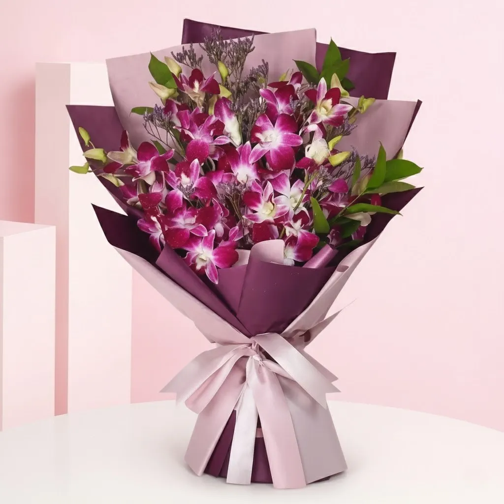 Purple Bloom with Teddy