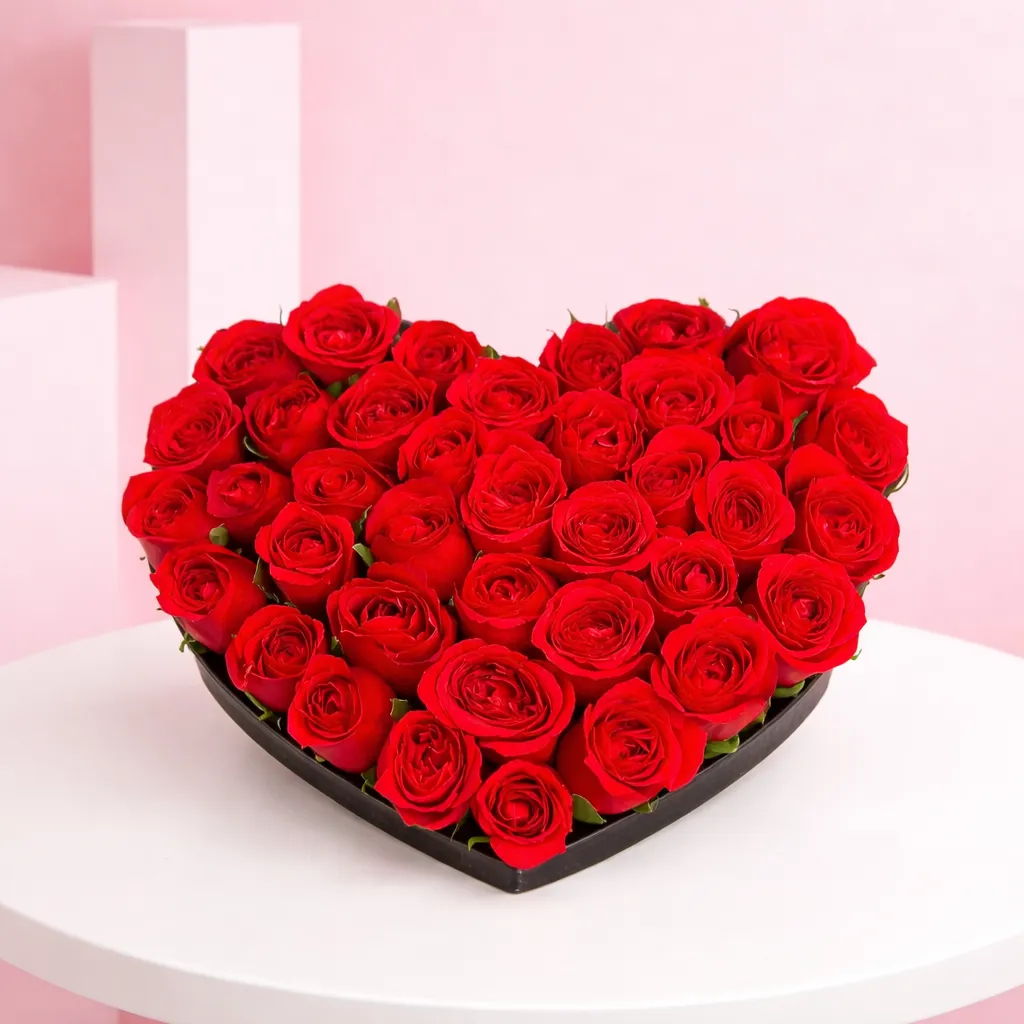 Rose Day Heart Box