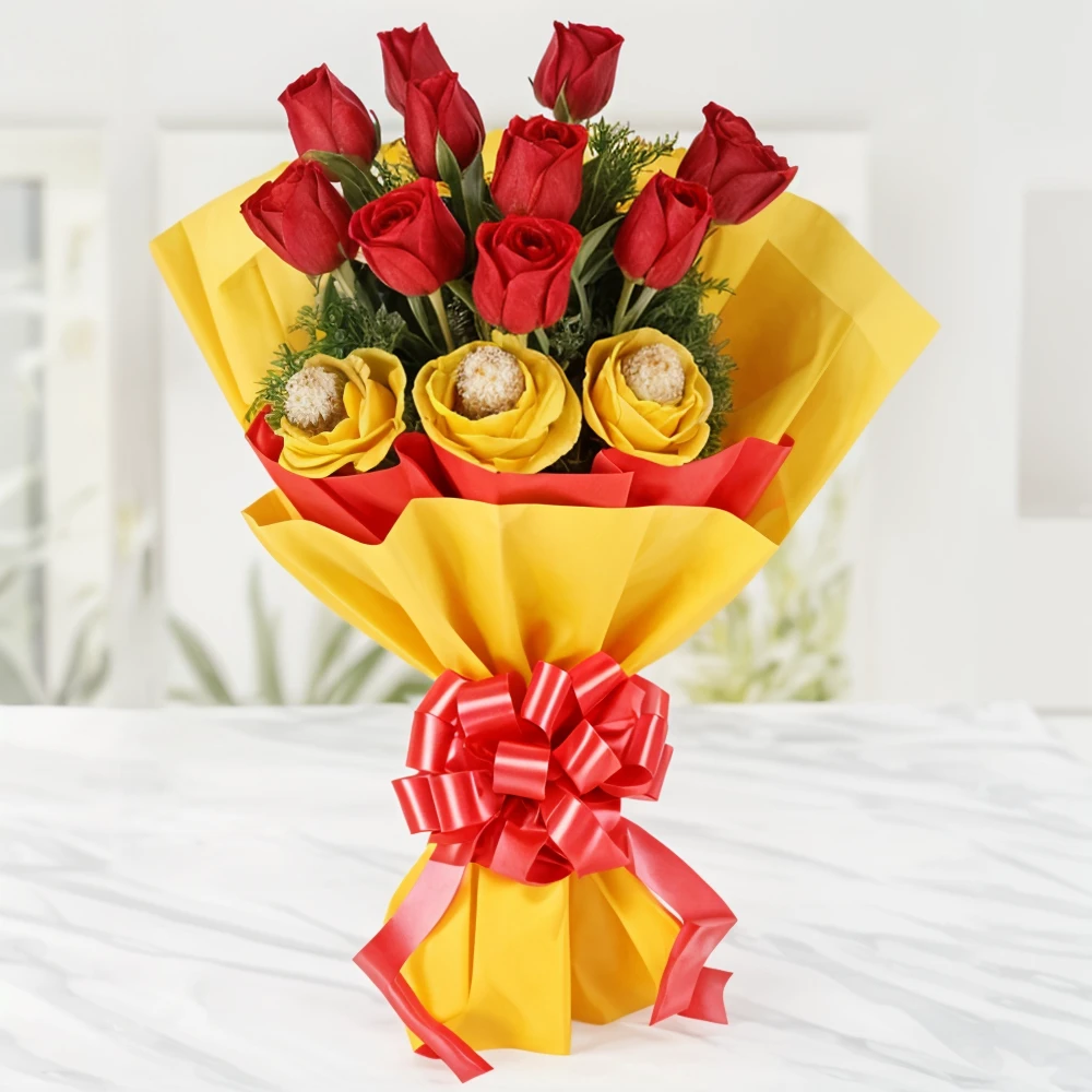 Chocolate Lover Rose Bouquet