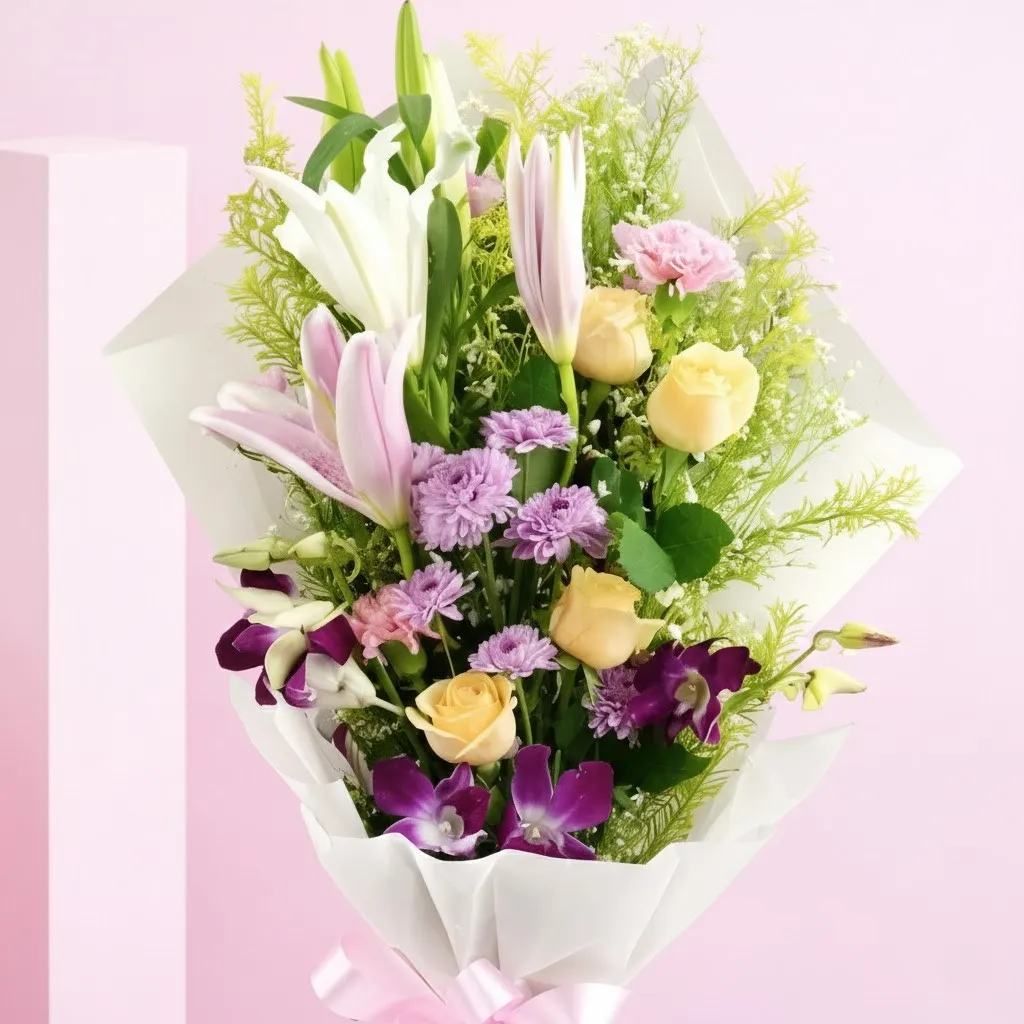 Elegant Mixed Flowers Bouquet