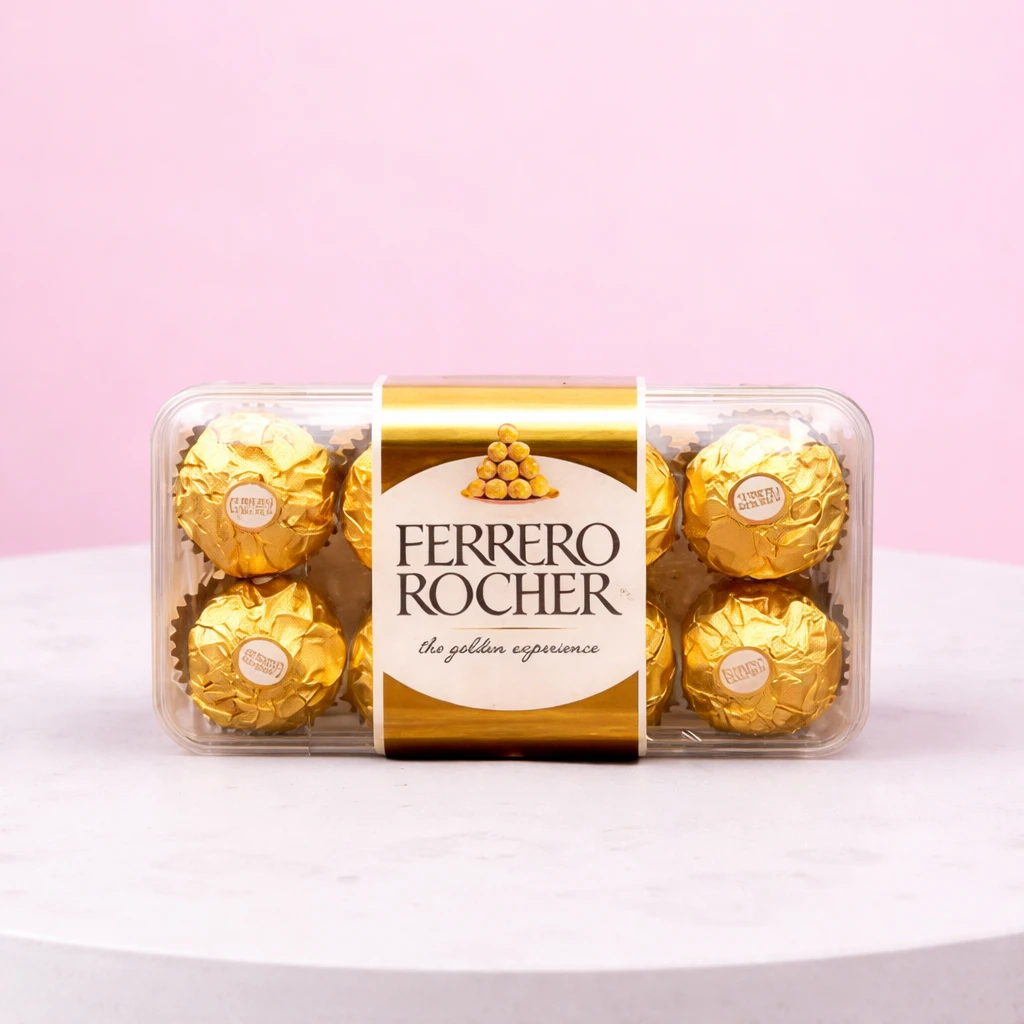 Premium Pink Rose with chocolaty Treat — photo 2