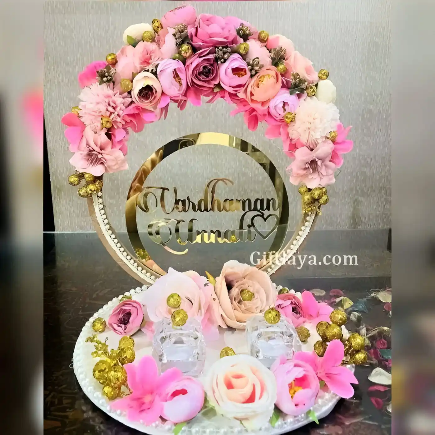 Engagement Ring Platter Decoration