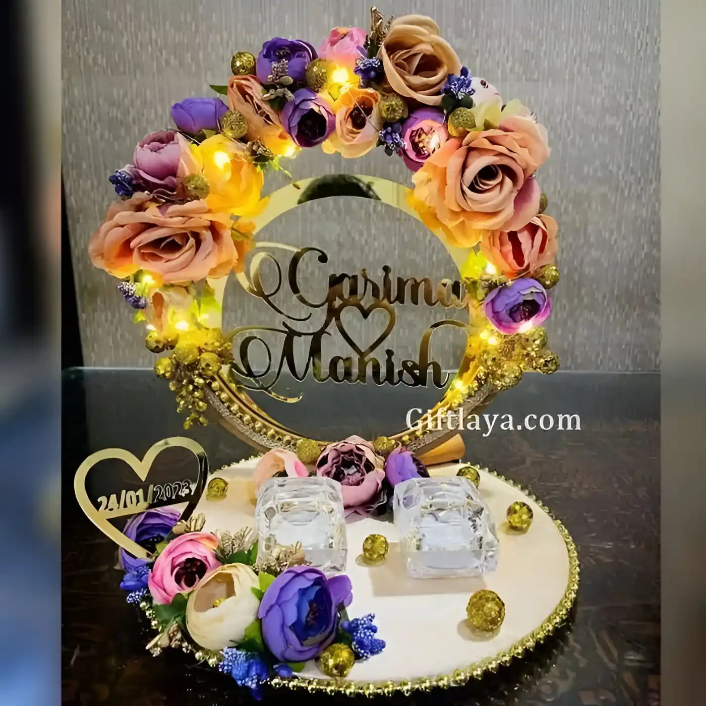 Customized Ring Wedding Tray
