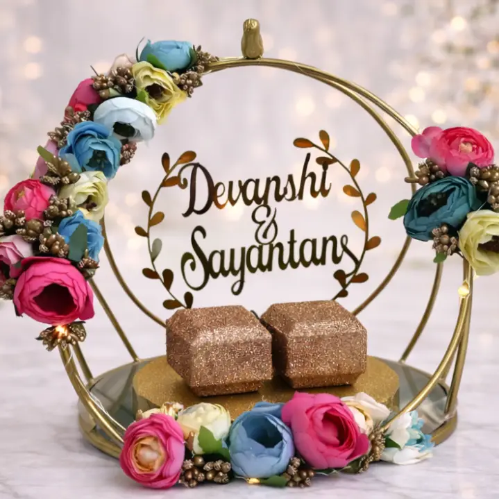 Engagement Ring Metallic Platter