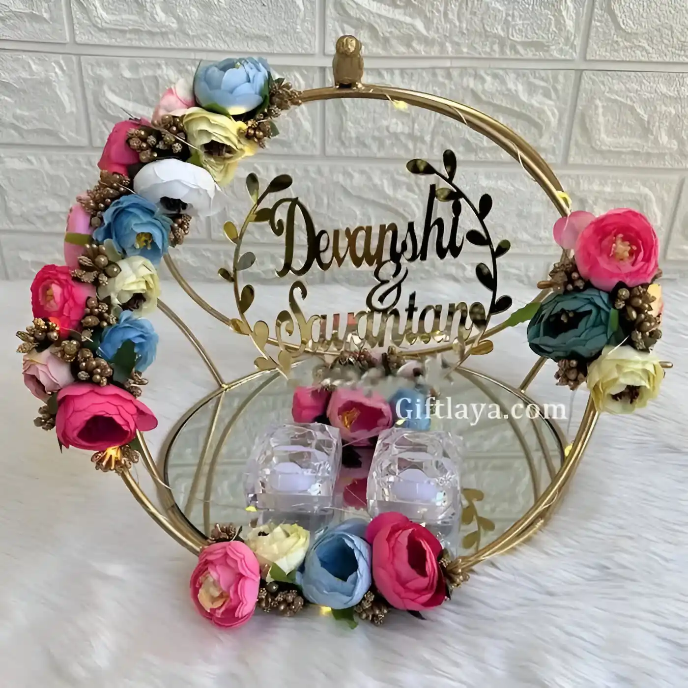 Engagement Ring Metallic Platter