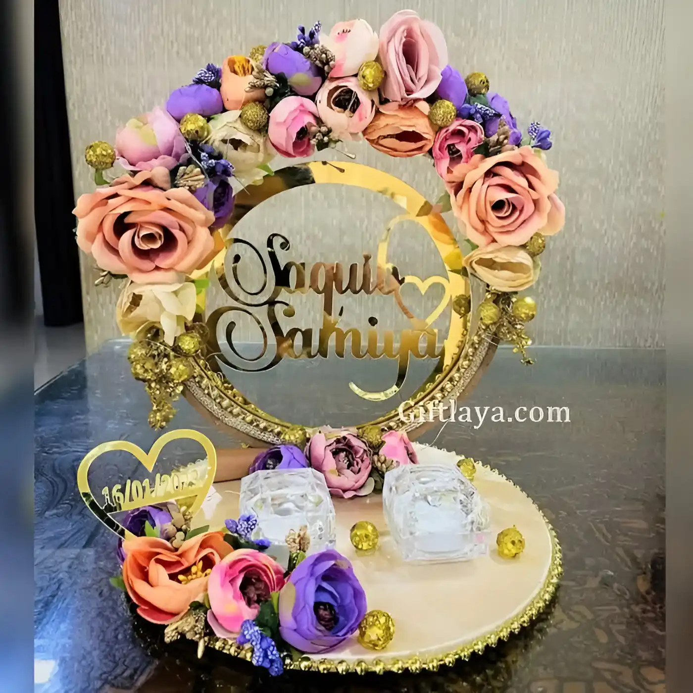 Customized Ring Wedding Tray