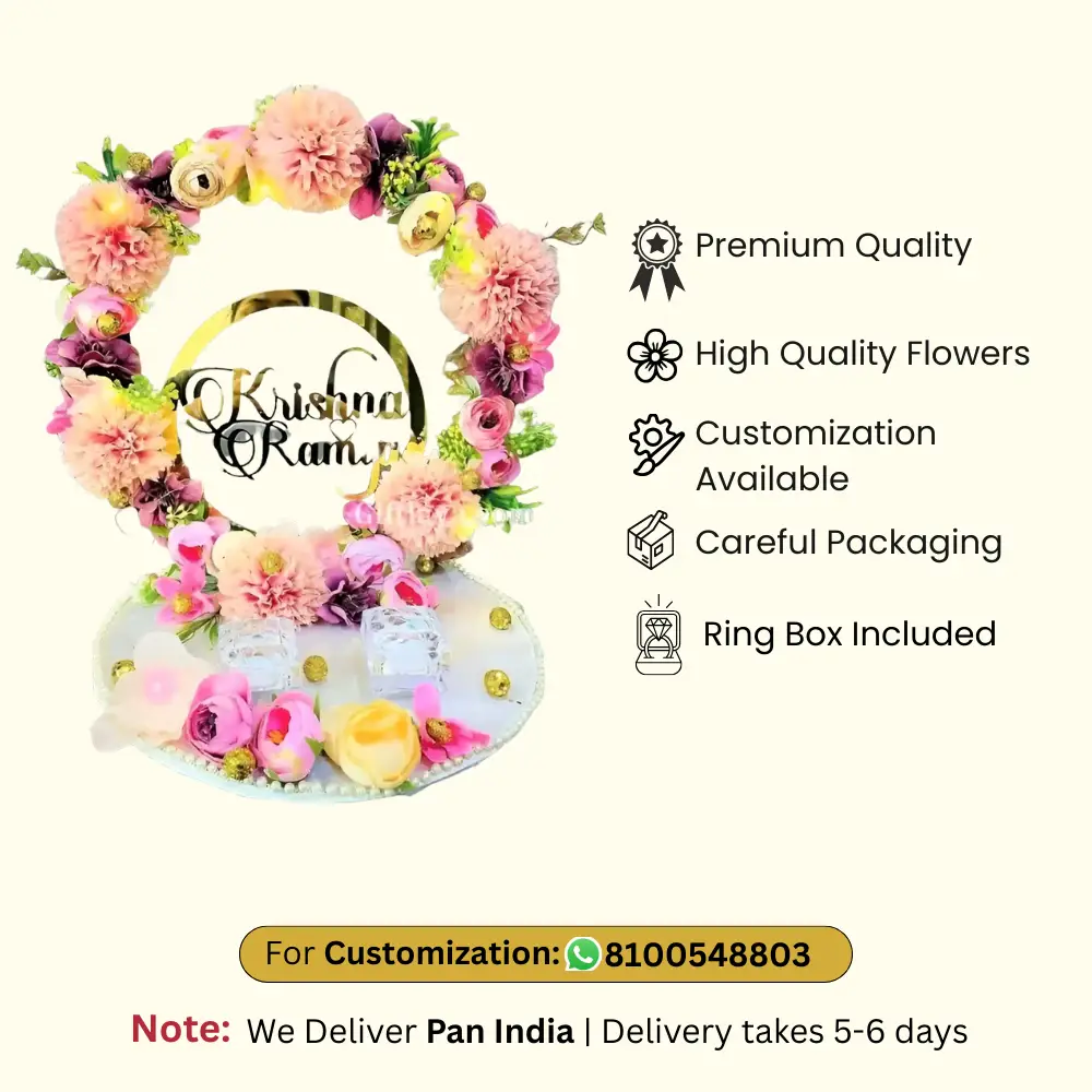 Engagement Ring Platter with Name