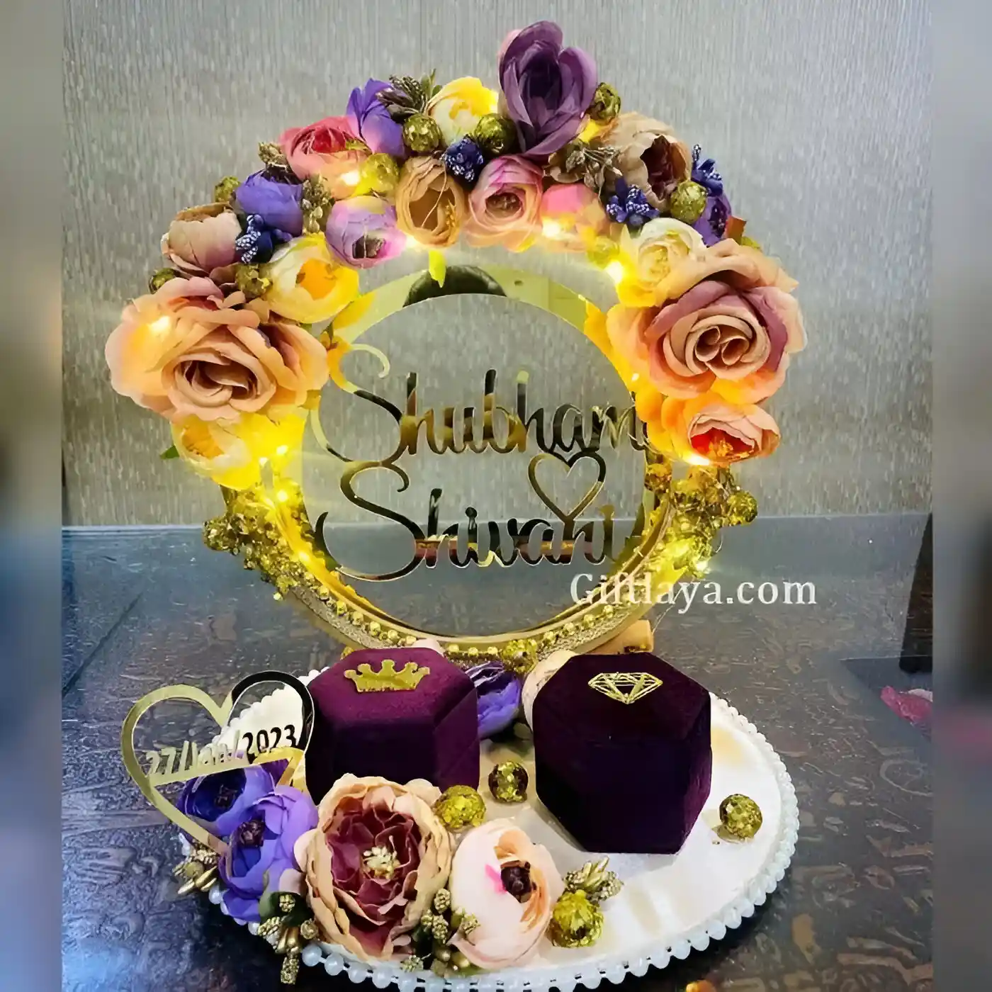 Light Engagement Ring Platter