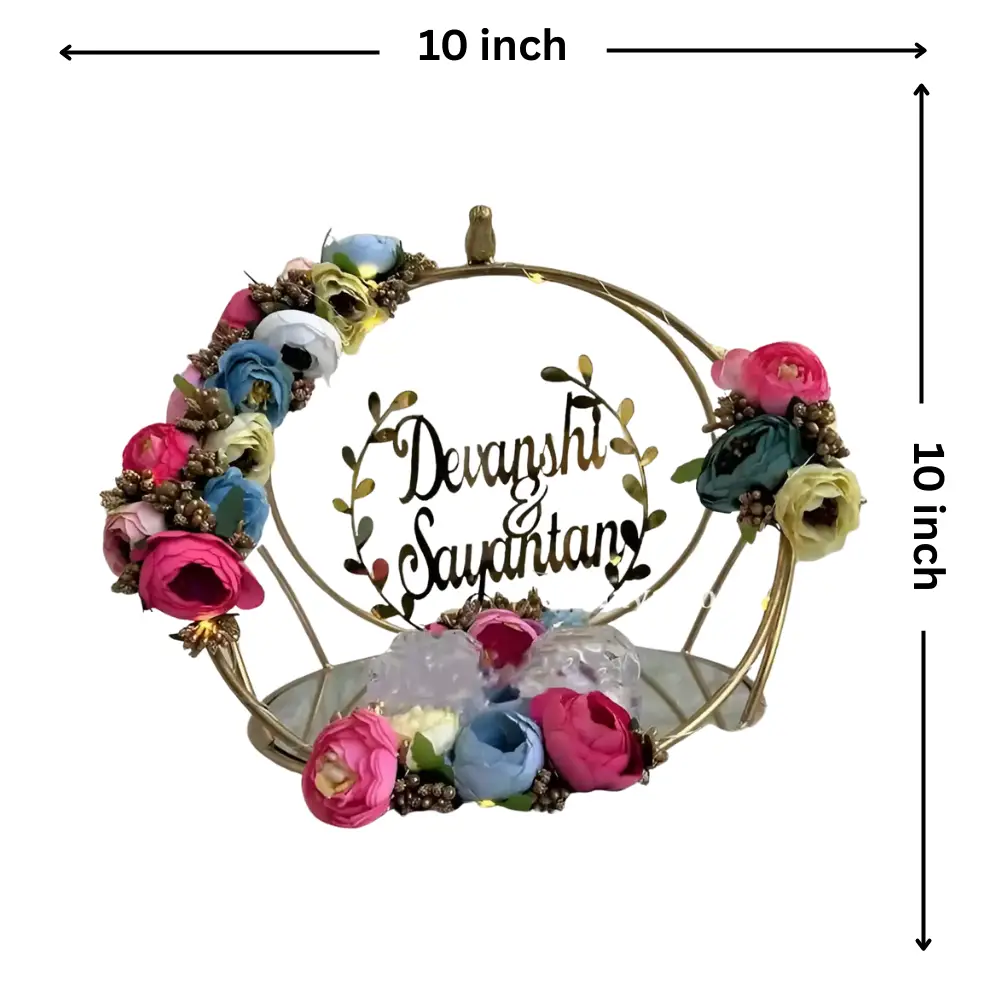 Engagement Ring Metallic Platter