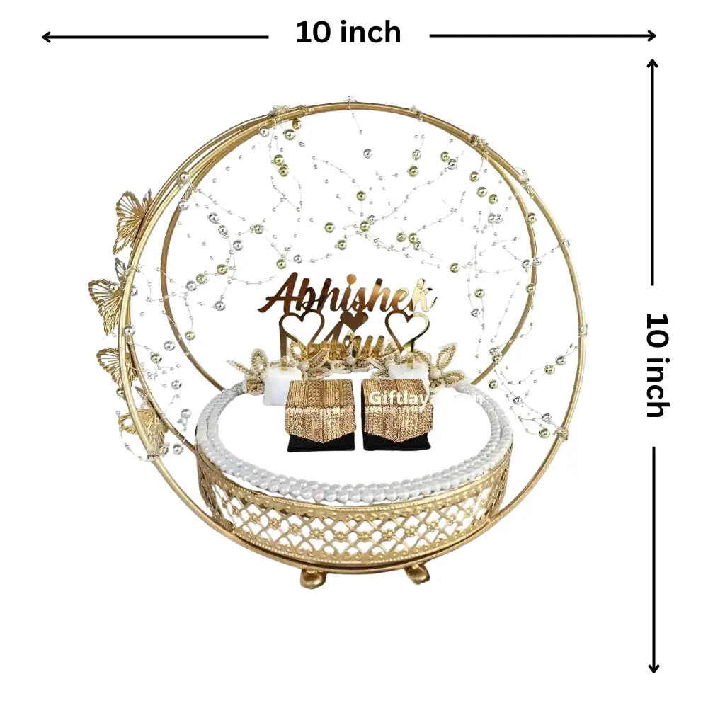 Modern Engagement Ring Plate Decoration