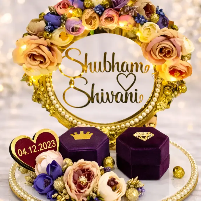 Customized Ring Wedding Tray