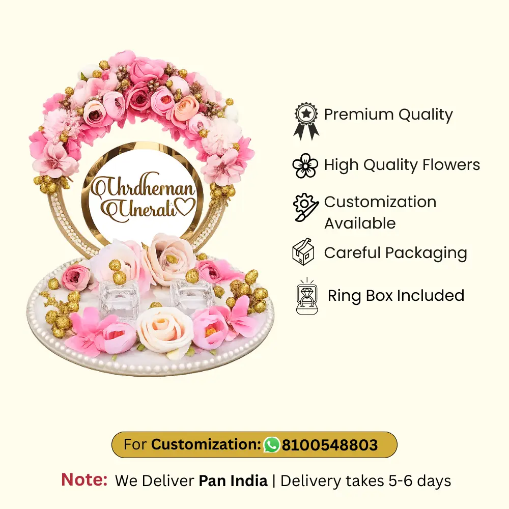 Engagement Ring Platter Decoration